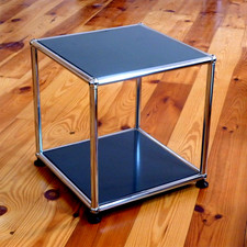 * USM Haller TV Tisch Drucker Beistelltisch 35x35x35 cm Schwarz * 350 * Füße *