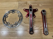 NOS SR Sakae Suntour Red Kurbelgarnitur 170mm Oldschool BMX Sugino Shimano RAR Show