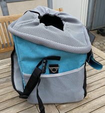 Fahrrad Tasche Lenker Tasche Haustiere Transport Türkis Schwarz