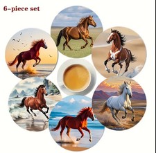 NEU 6er Set HOLZ Laufpferde