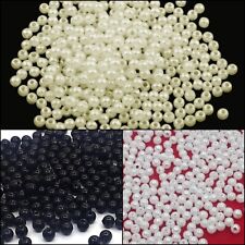 Wachsperlen Zuchtperle Imitat perlmutt 3/4/6/8/10mm Schmuck Hochzeit Deko Wahlen