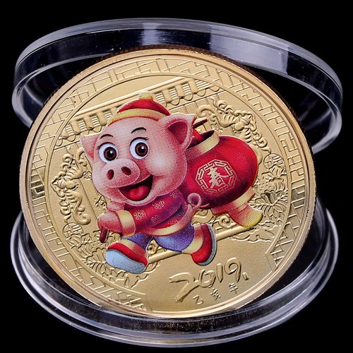 Lunar schwein 2019 mit farbe - lunar,