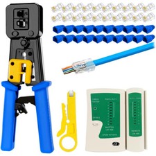Ethernet Crimpzange Set RJ45