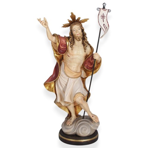 Holzfigur auferstandener - holzfigur,