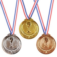 Trophäe 3 Medaillen, Gold