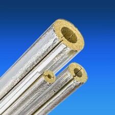 Steinwolle Isolierung Rohrschale alukaschiert selbstklebend Rohrisolierung