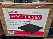 WPC Fliesen Antharizit /Dunkelgaru