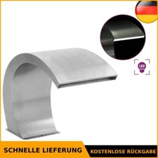 Schwalldusche Edelstahl Schwallbrause Pool Wasserschwall mit/ohne LEDs vidaXL