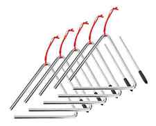5x Triangel Set 15 cm XDrum Schlägel Früherziehung Musikinstrument Stahl Kinder