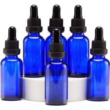 Pipettenflasche 30ml Blau Glas Pipette Flasche Tropfflaschen ätherische Öle P...