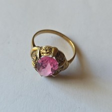 835 Silber Vergoldeter Ring