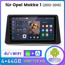 4+64G Android 13 Autoradio Für Opel Mokka 2012-2016 GPS Navi CarPlay WIFI 4G SWC