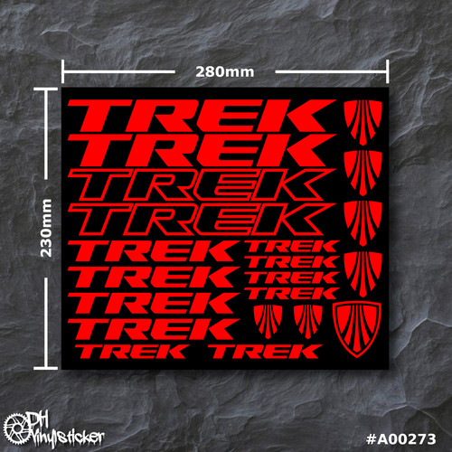 Trek stickersatz rot - rot, |