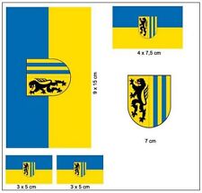 Aufkleber Set Leipzig Fahne