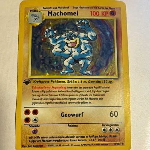 Pokémon tcg machomei holo - pokémon,