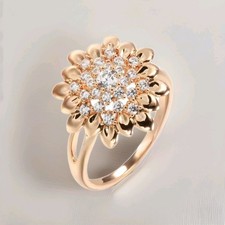 🌞EDLES Damen Ring 585