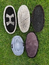 HAAS Bürstenset Kastanie/Hell Bay Fell, 5 Bürsten inkl. kostenloser Tasche & Currykamm