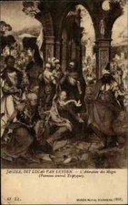 Feldpostkarte 1918 Künstlerkarte Lucas Van Leyden Feldpost gel. nach Ingolstadt