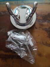 WENKO  Doppelhaken  Wandhaken  Chrom  Metall Edelstahl  glänzend