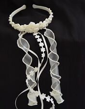 AUSVERKAUF Kopfschmuck Haarkranz Haarschmuck Haarreif ivory zum Kommunionkleid