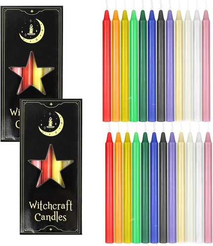 Stabkerzen bunt kleine - bunt,, 24