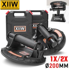 1-2 Saugheber 260kg Vakuum Glassauger 8" Saugnäpfe Vakuumheber Glasheber Fliesen