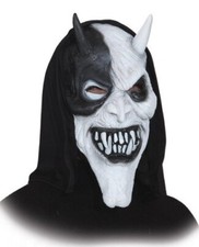 Monster Maske schwarz-weiß