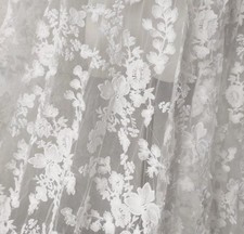 Premium Weiß Blumen Spitze