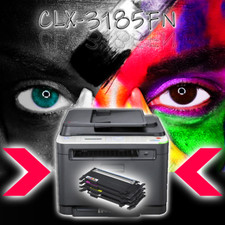 SAMSUNG CLX-3185FN 4 in 1 MFP Farblaserdrucker inkl. neue Toner