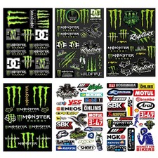 6 Stück Monster Scratch Auto Aufkleber Sponsoren Aufkleber Monster Energy