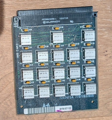 Ibm burndy memory - burndy, card