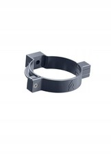 90mm PVC Regenrohrschelle Grau