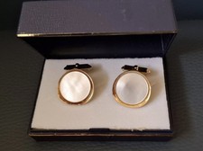 Original 50er Jahre Manschettenknöpfe Perlmutt Herren Schmuck 
