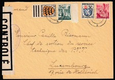 Frz. Zone Brief Allg. Ausgabe Zensurpost mit Zensurstempel GC-6 RRR