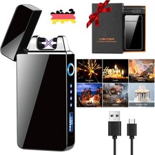 E-Feuerzeug Lichtbogen Feuerzeug Elektro Feuerzeug Plasma Lighter USB Aufladbar