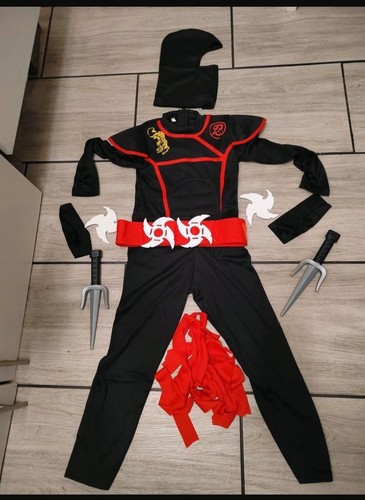 Ninja kostüm mit - ninja, zubehör
