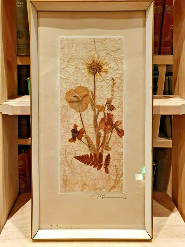 Blumen collage signiert - blumen, collage,