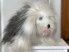 Weiß-grauer Bobtail mit langem "Haar", 35 cm