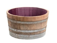 Weinfass holzfass halbiert - weinfass,