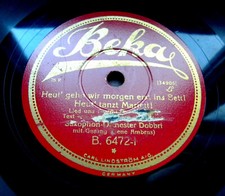 1383/ IRENE AMBRUS-SAXOPHON-ORCH. DOBBRI-Heut‘ gehn wir morgen...78rpm Schellack