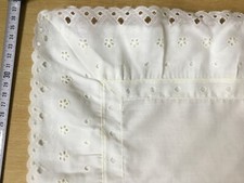 Baby Spitzen Kissenbezug für Babybett/Kinderwagen 36x36 cm