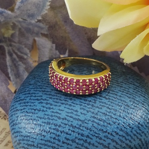Vintage ring gold rubin - ring,