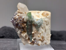 Wassermelonen Turmalin auf Feldspat - Minas Gerais - Brasilien