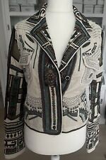 Two Ten Ten Five, Bija, Johnny Was, Jacke S aus Samt creme mit Stickerei, Nieten