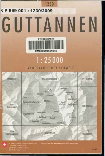 Guttannen landeskarte der - guttannen.,