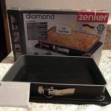 Riesige XXL ZENKER Rechteck-Springform.Diamond-Backform,b. 600 Grad,ca.42x29x7cm