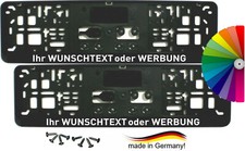 2x Kennzeichenhalter KURZ 46