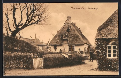 Ansichtskarte fischerheim - ansichtskarte,