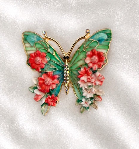 Schmetterling brosche vintage - brosche,