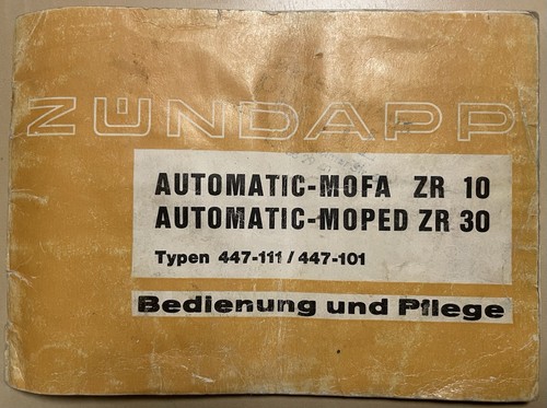 Zündapp mofa moped zr - zr, 10